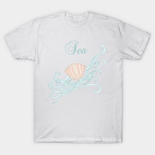 Shell with waves T-Shirt